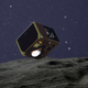 Artist’s impression of MASCOT descending towards the surface of Ryugu.
